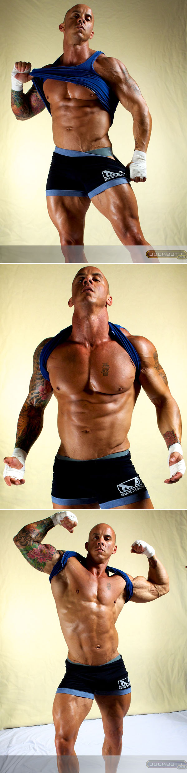 Tattooed bad boy bodybuilder Vin Marco